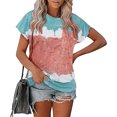 thumbnail image 5 of Birdeem Mode Femmes Été T-Shirt Imprimé Ample Col Rond Manches Courtes Blouse Décontractée, 5 of 5