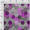 thumbnail image 2 of oneOone Polyester Lycra Purple Fabric Geometric Craft Projects Decor Fabric Printed By The Yard 56 Inch Wide, 2 of 6