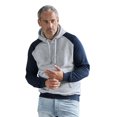 thumbnail image 5 of Tee Jays Mens Two Tone Raglan Hooded Sweatshirt, 5 of 5