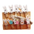 thumbnail image 3 of 10x Clips de foto de conejo de Pascua de dibujos animados, Clips de sellado, Clips de clavija, adornos artesanales, soporte de foto de color para estilo B SM SunniMix Clips de fotos de conejo de Pascua, 3 of 8