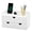 White with Shelf, variant on Bamboo Desk Organizer with Drawers Desktop Storage Drawers for Bills Office Supplies Kitchen Utensils Organizing Tool for Home Classroom Organization No Assembly (White)