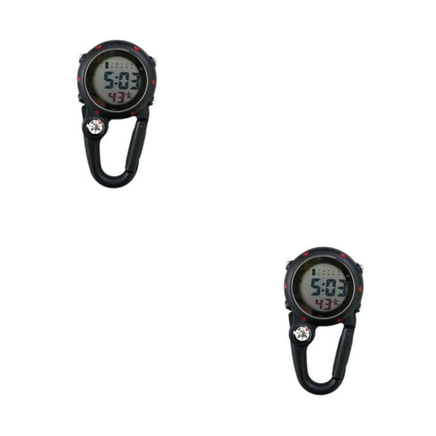 Reloj digital multifunción Inteprter Clip Negro 2Conjunto