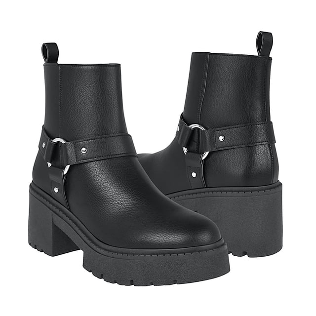 BOTINES DAMA STYLO 36302 SIMIPIEL NEGRO