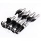 thumbnail image 1 of 8 Pcs Chamfer Wood Plug Cutter Straight & Tapered Taper Claw Type Drill Bits, 1 of 4