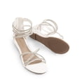 thumbnail image 3 of Sandalias Gladiadoras Planas con Tiras y Strass para Mujer DREAM PAIRS, 3 of 8