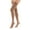 Almond, variant on duomed Advantage Soft Opaque 30-40 mmHg Thigh High Open Toe w/Top Band Compression Stockings, Beige, Medium, Petite