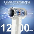 thumbnail image 4 of Mini Ventilador Portátil para Acampar: Carga USB, Turbotecnología, Tiempo de Ejecución de 14 Horas, Pantalla LED, Color Beige para el Hogar, 4 of 7
