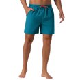 thumbnail image 5 of INSPIRE CHIC Mens Casual Summer Elastic Waist Drawstring Mesh Lining Swimming Beach Shorts 36 Blue, 5 of 5