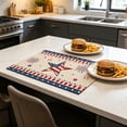 thumbnail image 4 of American Independence Day Placemats Set of 1, Patriotic 4th of July Table Mats, Washable Polyester Table Decor for Dining & Party, Stars and Stripes Themed Tablecloth, 4 of 6