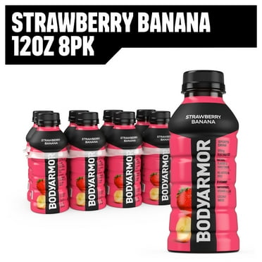 BODYARMOR SuperDrink Strawberry Banana Sports Drink, 12 fl oz bottles, 8 pack