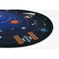 thumbnail image 5 of Momeni Playground Space Blue Kid Rug 4' X 4'4", 5 of 5