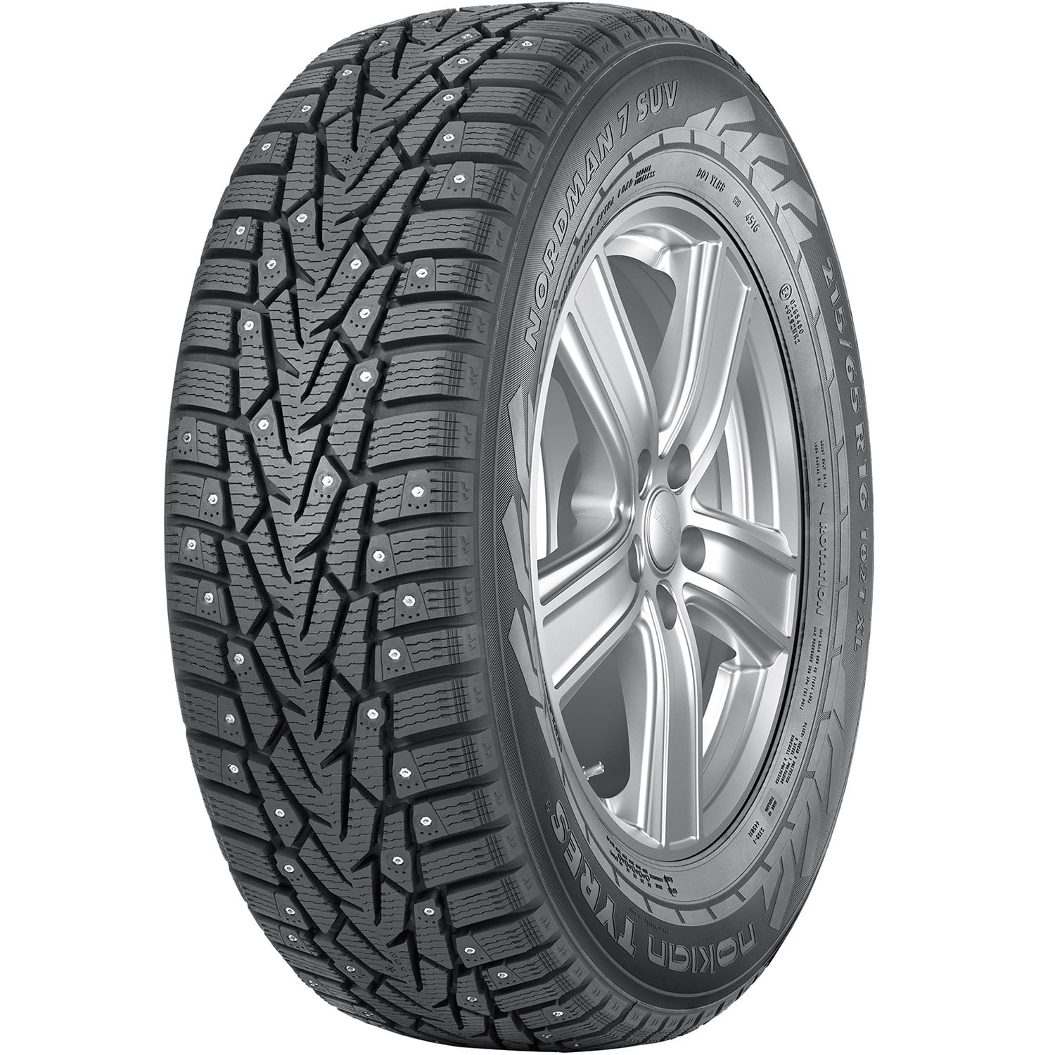 Nokian Nordman 7 SUV Studded Winter 225/60R18 104T XL SUV/Crossover Tire