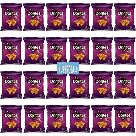 Doritos Flavored Tortilla Chips, Spicy Sweet Chili, 1.75 Ounce (Pack of 24) bundled by SUPERDEALS