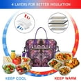 thumbnail image 3 of Abstract Paisley Art Lunch Cooler – Stylish Lunch Tote for Women Ideal for Travel Snacks or Work, 3 of 6