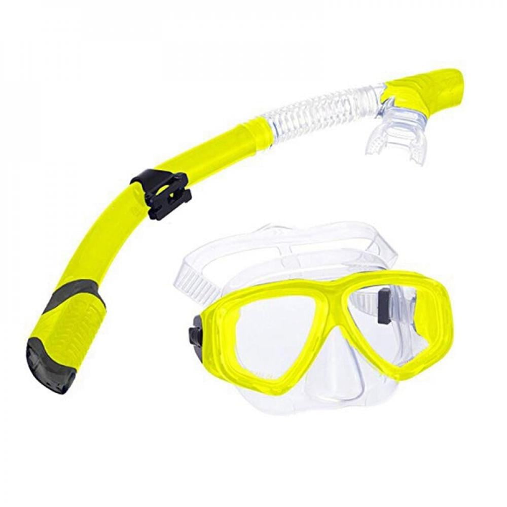 Kids Diving Goggle Mask Breathing Tube Shockproof Anti-fog Swim Glasses Sets 