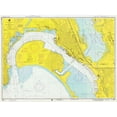 thumbnail image 2 of NOAA Historical Map and Chart Collection 14x11 Black Ornate Wood Framed with Double Matting Museum Art Print Titled - Nautical Chart - San Diego Bay ca. 1974, 2 of 4