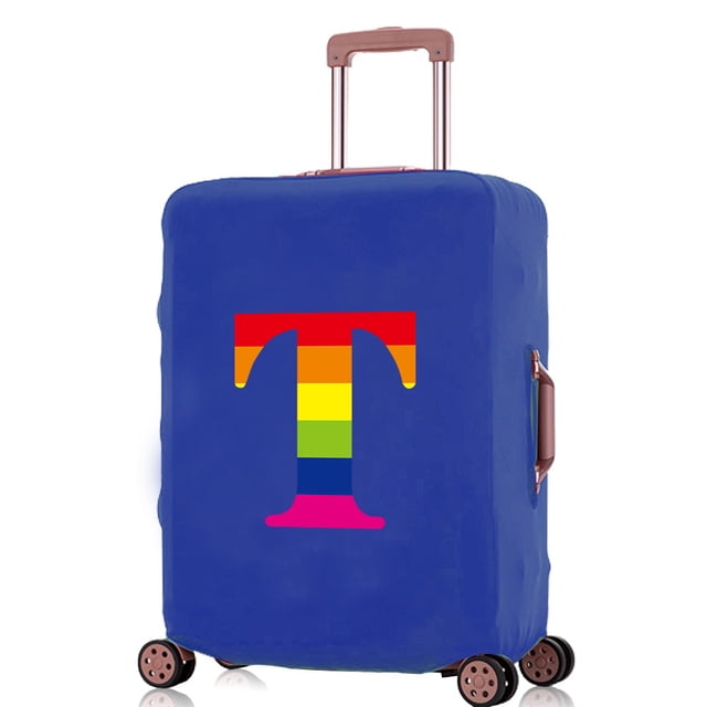Luggage Covers Travel Accessories Suitcase Cover Protector Reusable Washable 18-32inch Rainbow Letter Printed Pattern Series 8rainbow T S
