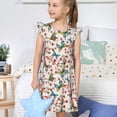 thumbnail image 4 of Balery Floral With Butterflies Camisón de princesa para niñas, pijama de algodón con mangas abullonadas, suave y bonito.-XX-Large, 4 of 6