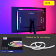 thumbnail image 4 of D.FAMILY 24Inch Sync RGB LED Strip, USB Computer Light for Gaming & Room Decor, 4 of 11