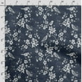 thumbnail image 3 of Soimoi Bird & Flowers Print Silk Fabric Decor Sewing Fabric By The Yard 42 Inch WideDecorative Fabric For Shirts, Suits, Ties-Blue, 3 of 5
