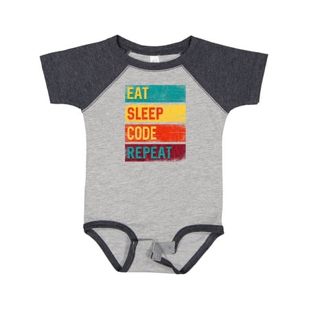 

Inktastic Coding Eat Sleep Code Repeat Gift Baby Boy or Baby Girl Bodysuit