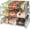 Chrome, variant on Freestanding Design | Holds 36 Cans | Chrome Steel Canned Food Storage Rack | 3 Tier Can Organizer | Space-Saving Pantry & Cabinet Storage Solution | Easy Access to Canned Goods