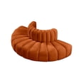 thumbnail image 6 of Meridian Furniture Arc Cognac Velvet Modular Sectional, 6 of 9