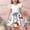 White A, variant on SGFCWSX Girls Puff Sleeve Skater Dress Teens Heart Print Crewneck Casual Flare Dress for Spring Summer Pink Size 12-13 Years