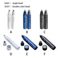 thumbnail image 2 of Qarigey Recortador de pelo de nariz eléctrico, removedor de cejas a lavable de 360 ​​grados, cortapelos de cabeza de acero inoxidable y Juegos de afeitado Cabeza azul 2 piezas Qarigey  CE013880-05B, 2 of 6