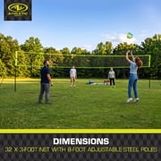 Athletic Works Outdoor Volleyball and Net Set with Ball and Pump