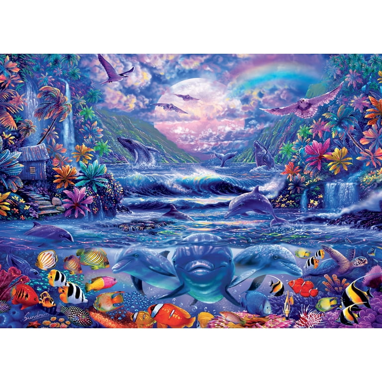 Ceaco - Ocean Magic - Dolphin Oasis - 1000 Piece Jigsaw Puzzle