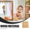 thumbnail image 6 of Set of 3 Unpainted Wooden Mini Picture Frames for Crafts, Dollhouse Decor, Photo Display, Ornaments, and Art Projects, 6 of 6