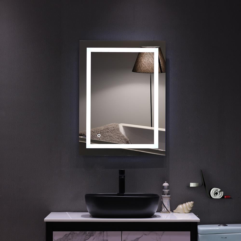 Ktaxon Home Led Lighted Rectangle Bathroom Mirror Modern Wall Led Lighted Rectangle Bathroom Mirror