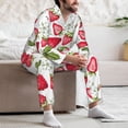 thumbnail image 7 of Fotbe Strawberry1 Pattern Long Sleeve Pajama Set for Men,Sleepwear Set,2-piece Loungewear Set,Soft PJs Comfy Nightwear with Pockets-XX-Large, 7 of 7
