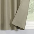 thumbnail image 3 of Mainstays 3-Piece Semi Sheer Rod Pocket Kitchen Window Tier Pair and Valance, 2 Café Curtains and 1 Curtain Valance, Taupe, 54"W x 24"L, 3 of 8