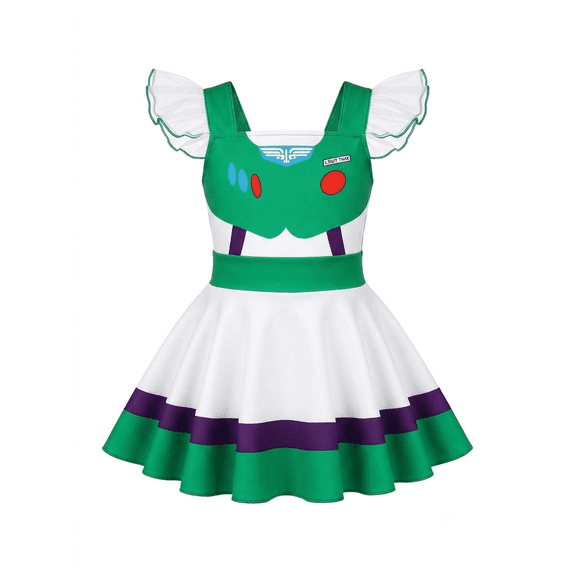 Halloween Cosplay Outfits Cow Costume, Fancy Princess Dress up Birthday Outfit Halloween Role Play Clothes