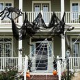 thumbnail image 2 of Halloween Cloth Black Mesh Fabric Ghost Atmosphere Tattered Fabric Gauze for Halloween Decoration, Halloween Party Indoors Outdoors Decoration, 2 of 5