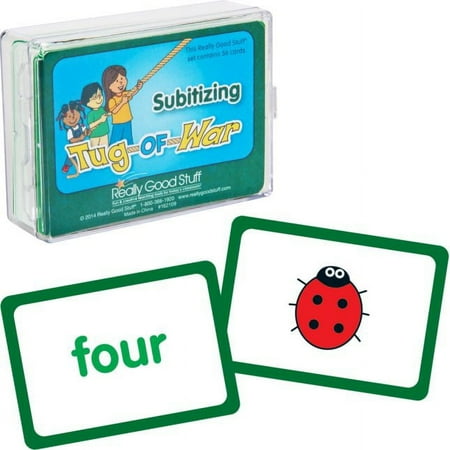 UPC: 0192407029354 | Really Good Stuff Tug Of War – Subitizing – 1 deck of 56 cards