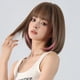 thumbnail image 4 of Peluca sintética marrón BoBo con flequillo para mujer, pelo corto recto Bob, Cosplay Natural, uso diario, resistente al calor, 4 of 4