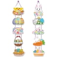 thumbnail image 2 of Pgyong Clearance! Cute Easter Party Door Hanging Decorations-Paper Bunny Scene Arrangement for Spring Holiday Home Decor, 2 of 6