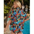 thumbnail image 6 of Zeagoo Women's Hawaiian Shirt Button Down Short Sleeves Beach Tops Casual Tropical Print, 6 of 6