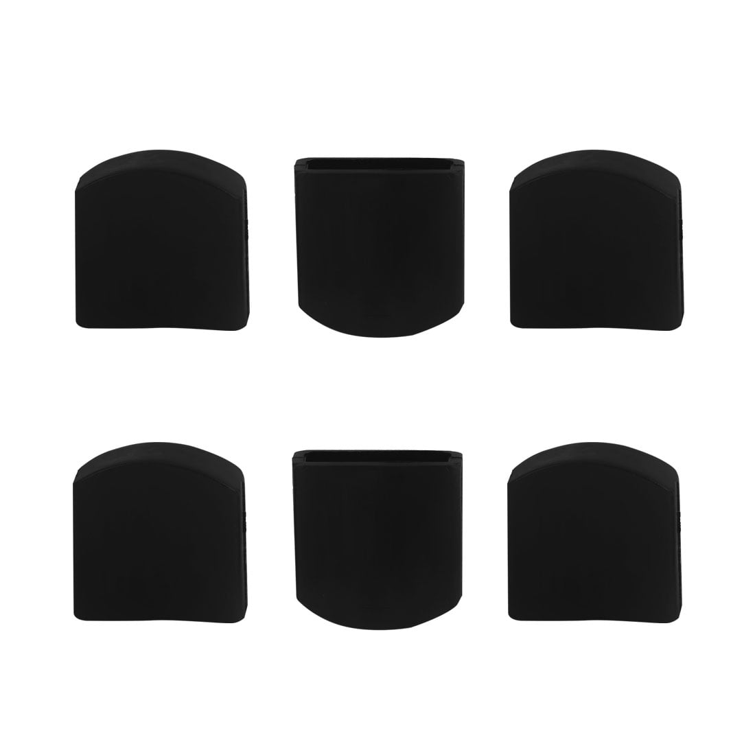 25x25mm//1x1 BTMB 50 Pcs Square Plastic Plug Black Furniture Chair Leg Foot Cover Cap Tubing Inserts End Cap