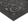thumbnail image 2 of 3'x4' Jarvis Graphite Embossed Needlepunch Indoor/Outdoor Mat, 2 of 4