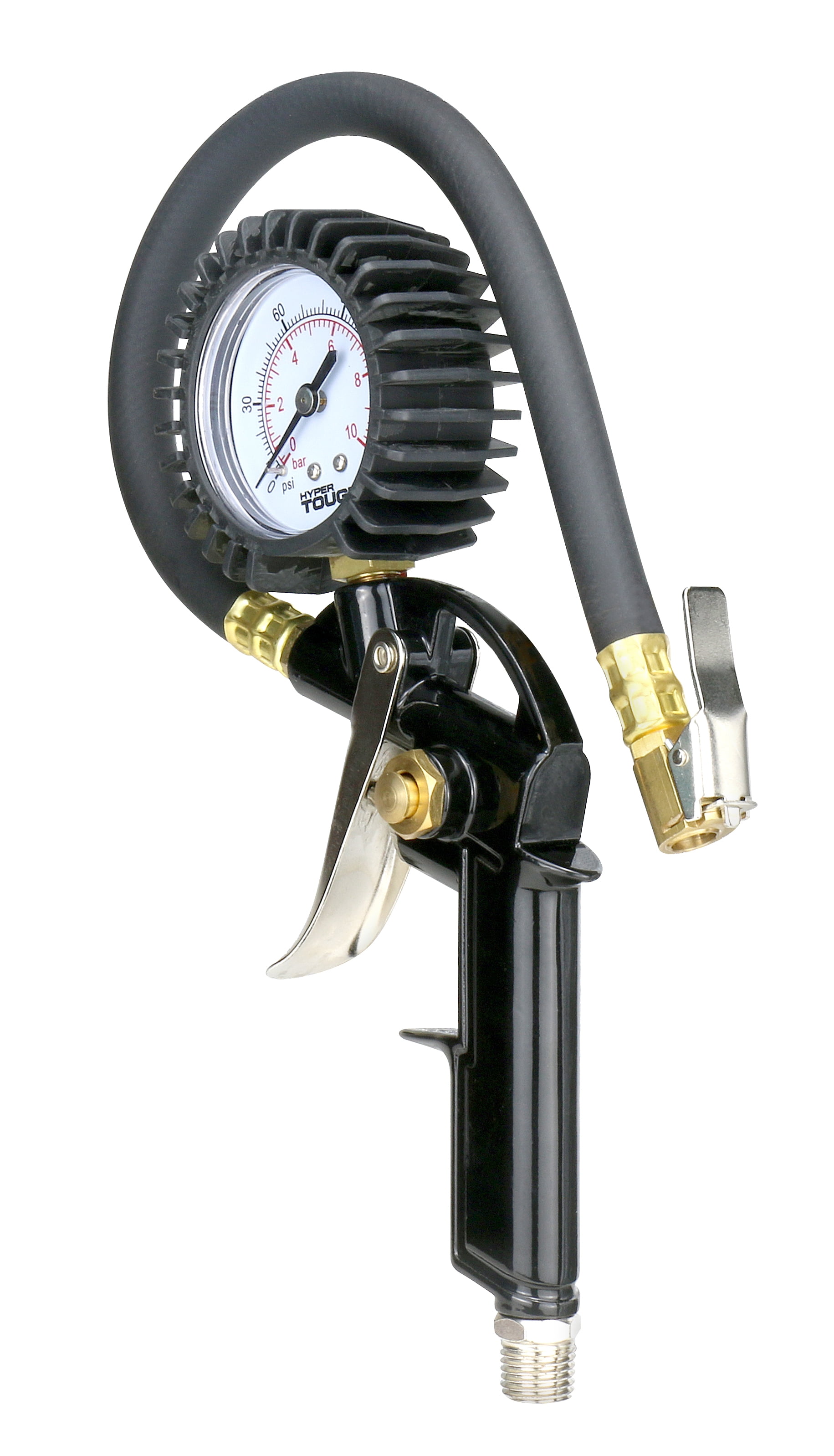 Hyper Tough ST8T068 Analog Tire Inflator Gauge, All-in-One Inflator, 150 Psi