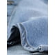 thumbnail image 5 of Chalecos de mezclilla para mujeres de tallas grandes Agnes Orinda, tops sin mangas, chaqueta casual de botón, 1X azul claro, 5 of 6