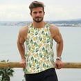 thumbnail image 6 of Cauagu Fruit Pears Print Men's Sleeveless Muscle Shirts,Tank Tops Quick Dry Workout Tank Top Gym Muscle Tee Fitness Bodybuilding T Shirt for Men-3X-Large, 6 of 7