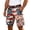 34Red10, variant on Patriotic Printed Workwear Casual Shorts For Man 250th Anniversary Celebration Cargo Shorts Outdoor Activities Comfortable Bottom
