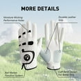 thumbnail image 3 of FINGER TEN Men’s Golf Glove Left Hand Right with Ball Marker Value 3 Pack, Weathersof Grip Soft Comfortable, 3 of 9