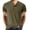Green, variant on Henley Shirts for Mens Button V Neck Short Sleeve T Shirts Solid Color Lightweight Summer Casual Front Placket Tee Shirt Tops(Black,L)