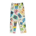thumbnail image 4 of Xecao Playing Video Games Women's Straight Lounge Pajama Pants: The Epitome of Relaxed Sleepwear, 4 of 9